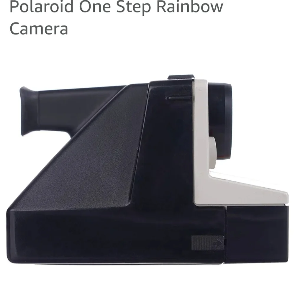 Polaroid OneStep Land Camera - White with Rainbow Accent SX-70 Film Not Included